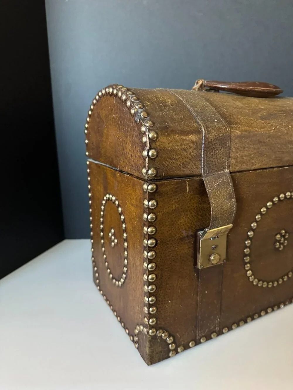 Vintage Style Studded Storage Trunk / Decorative Chest